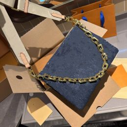 NEW Denim Cross Body COUSSIN PM MM Designer Handbag Purse Hobo Satchel Clutch Evening Baguette Bucket Tote Pouch Crossbody Bag Pochette Accessoires Trunk wallet