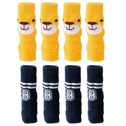 Dog Apparel 4 Pcs Socks Knitted Knee Pads Cute Protector Knit Pet