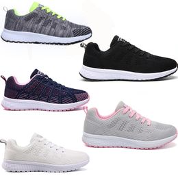 Flying Weaving Sports Shoes MEN Women's Mesh Casual Flat White Black Touring Shoes GAI Little White 35-44 55