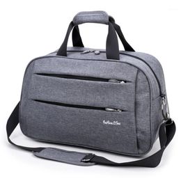 Men Travel Handbag Weekend Carry on Luggage Bags Men Duffel Shoulder Bag Luggage Overnight Grey maletas1224a