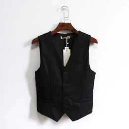 Vests Men Suit Vest England Solid Colour Casual Slim Business Leisure KoreanVersion Waistcoat Wedding Work Man Clothing Plus Size 7XL