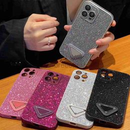 Cell Phone Cases Fashion Luxurys 15pro Case Designer Cases Crystal Multi Colors iphone 12 13 14 Pro Plus Promax Cover 240304