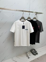 2024 Summer Men Women Designers T Shirts Loose Oversize Tees Apparel Fashion Tops Mans Casual Chest Letter Shirt Luxury Street Shorts Sleeve Customised fabric