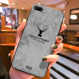 Deer Phone Case For Huawei P30 Pro P20 Lite Mate 20 Pro Cloth Texture Cover For Honour V20 View 20 10 Lite 8X Max8498828
