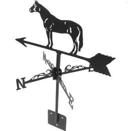 Garden Decorations Wind Vane Decor Patio Weathervan Vintage Yard Decoration Iron Direction Indicator Metal Weathervane