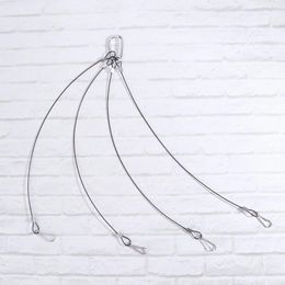 Grow Lights 4 Pcs Tent Accessories Hanging Basket Wire Hangers Plant Light Stainless Steel