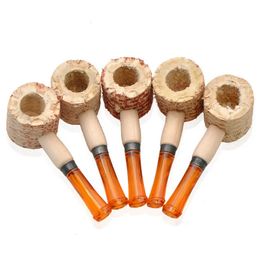 Adult Corn Cob Pipe Disposable Men Portable Natural Corncob Hand Pipes High Quality Creative Smoking Accessories