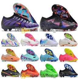 Gift Bag Mens Womens Football Boots Ronaldo CR7 Mercuriales Vapores 15 XV Elite FG Tns Cleats Mbappe Superflys 9 Kids Boys Girl Soccer Shoes Outdoor Botas De Futbol