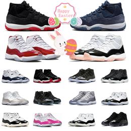 11s Men Basketball Shoes 11s Bred Velvet Cherry Gratitude Neapolitan Cool Grey Midnight Navy Women Mens Trainers Outdoor Sports Sneakers