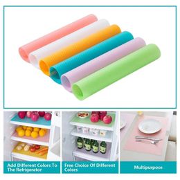 Table Mats 12 Pack Refrigerator Washable Liners Fridge Pad Easy To Clean Shelf Liner Cuttable Kitchen Mat