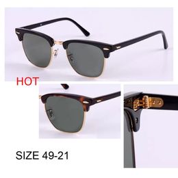 whole top quality brand classic style sunglass vintage designer club sunglasses master green classic for women men retro G15 4326q