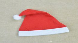Red Christmas Hats Children Adult Christmas Hats Santa Hats Cap for Christmas Party 4030cm high quality Props1652753
