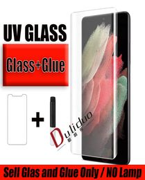 UV GLUE AND Tempered Glass Phone Screen Protector For Samsung S21Ultra S20 S10 Note20 S9 S8 Huawei p50 pro XIAOMI 11 Ultra One PLU9726153