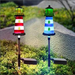 Solar Headlight Garden Decorative Light Outdoor Waterproof LED Roadpilllar Suitable For Courtyard Te