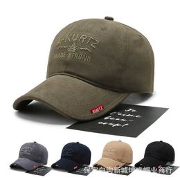 New Embroidered Mens Duck Tongue Hat Spring/Summer Korean Edition Big Headband Versatile Trendy Sunscreen Soft Top Baseball Hat