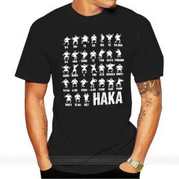 T-Shirt Haka Action Silhouette Mens Womens New Zealand All Tshirt Top Black Funny Rugby Cool Casual Pride T Shirt Men Unisex New