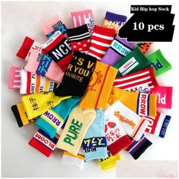 Kids Socks Hip Hop Autumn Winter Children Boys And Girls Warm Trend Cotton Sports Drop Delivery Baby Maternity Clothing Dh6Zp