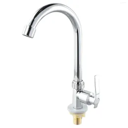 Bathroom Sink Faucets Kitchen Mixer Taps Swivel Spout Single Lever Cold Water Tap Modern Chrome Faucet Vegetable Dishwashing