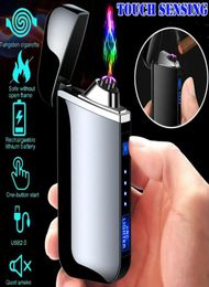 2021 New Cigarette igniter Dual Arc Electric USB Lighter Rechargeable Plasma Windproof Flameless Lighter Outdoor Windproof Igniter9706514