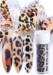 Leopard Nail Art Transfer Foils Nail Sticker Decals Kit Nail Accessories Decorations for Women Girls Kids100X4CM2794241