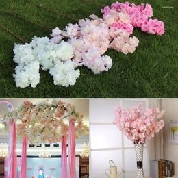 Decorative Flowers Silk Hydrangea White Branch Drifting Snow Gypsophila Artificial Cherry Blossoms Wedding Arch Decorate Fake Flower