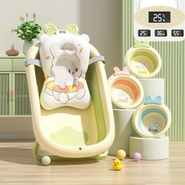 Baby Folding Tub Baby Tub 0-6 years old Large size born Baby Products Bath Seat Bathtub Childrens Baby Shower Tub Wash basin 240228