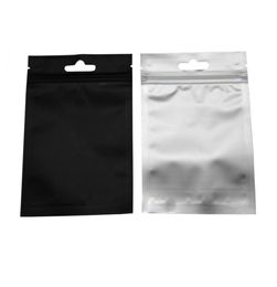 8513cm Black Reclosable Zip lock Clear Plastic Packing Pouch Self Sealing Storage Package Bags 100PcsLot Aluminium Foil Zipper P2622116