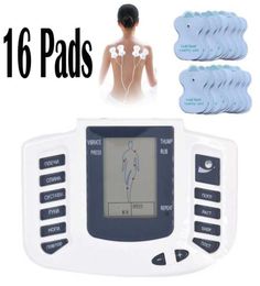 Electrical Stimulator Full Body Relax Muscle Therapy Massager Massage Pulse tens Acupuncture Health Care Machine 16 Pads6515659