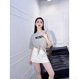 designer MM23 Summer New Style Casual Letter Printing Slim Lacing Slim Short Sleeves SNO8