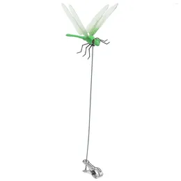 Garden Decorations Outdoor Fake Dragonfly Pole Clips Horse Deterrent With Clip Perfect Unit To Keep Away