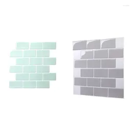 Wall Stickers Creative 3D Grid Self-Adhesive Wallpaper Simple Home TV Background Stereo