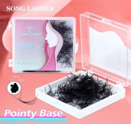 Song Lashes Pointy Base Premade Fans Loose Medium Stem Sharp Thin Promade Volume Eyelash Extensions 2206014576908