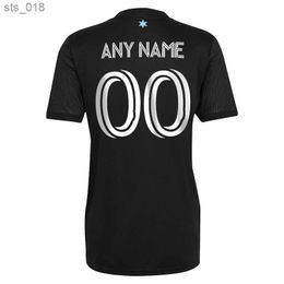 Soccer Jerseys 2023 Minnesota United Fc Mens Reynoso Dibassy Lodeiro Trapp Home Black Away Football Shirt Adult Short SleeveH240308