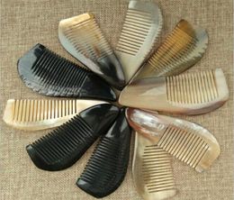 100pcs Useful OX Horn Combs Pocket Tool Straight Hair Comb Natural Health Massage Brush Portable Handmade Craft Gift X0979218227