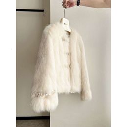 Fox Grass For Women's 2023 New Winter And Integrated Young Mid Length Fur Coat Haining 168139