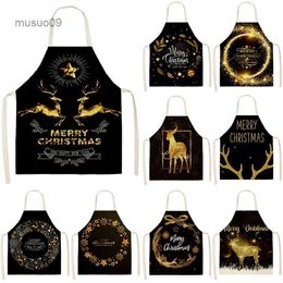 Aprons Christmas Fawn Pattern Kids Apron Home and Kitchen House Cleaning Barista Customizable