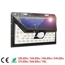 Other Led Lighting Brelong Solar Outdoor Waterproof Panel Charging Pir Motion Sensor Led Super Bright Wall Lamp For Channel Garden Dro Dhytq