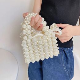 Childrens Mini Clutch Bag Cute Pearl Wallet for Girls Coin Pouch Tote Hand Bags Kawaii Kids Crossbody Bags Gift 240229