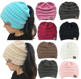 10 Colors Arrivals Christmas Hat With label Winter Warm Knitted Hat For Woman 1940128