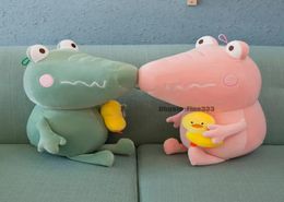 New Creative Cute 28CM Crocodile Small Yellow Duck Plush Toy Stuffed Animal Soft Plush Doll Toys Children Birthday Gifts8543648