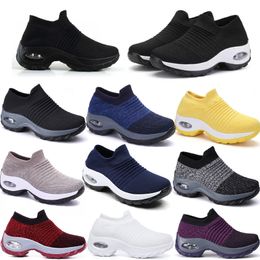 Large size men women shoes cushioned flying woven sports shoes foot covers foreign trade casual shoes GAI socks shoes fashionable versatile 35-44 55 XJXJ