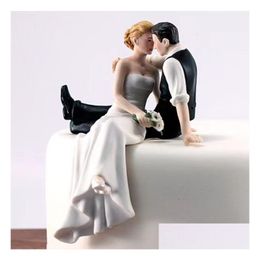 Other Event & Party Supplies Other Event Party Supplies Wedding Romantic Bride And Groom Toppers Couple Figurine Marriage Funny Cake D Dh4J7