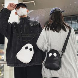 Bag Ghost Funny Shoulder Lovely Fun Devil Fashion Leather Small Portable Crossbody Handbags Zipper For Daily Street