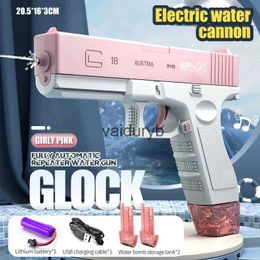 Sand Play Water Fun Gun Toys Electric water gun toy explodes ldrens high-voltage strong charging energy automatic sprinkler H240308