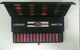 16 Colours Matt Lip Gloss Set Beauty Liquid lipstick Make up Waterproof Long Lasting Lipgloss 16pcsset4125483