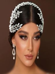 Bridal Fascinators Crowns Rhinestone Crystals Masquerade Wedding Crowns Headband Hair Accessories Party Baroque Handmade chic Enga5312830