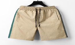 22ss mens fashion designer shorts bee Letter Embroidery fabric summer men brand clothing swimwear beach pants swimming board short9846146