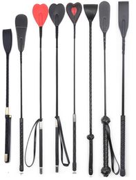 Leather Cosplay Bondage Whip Crop Spanking Horse Riding Flogger Flapper CaneBDSM sexy Toys For Couples2279579