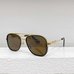 2024 retro square women's sunglasses DT402 New Metal Fashion Toad Round Trendy Sunglasses Same Acetate Fiber