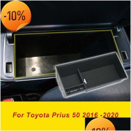 Other Interior Accessories Wholesale For Prius 50 Central Armrest Storage Box Centre Console Glove Organiser Case Accessories Drop Del Dhvof